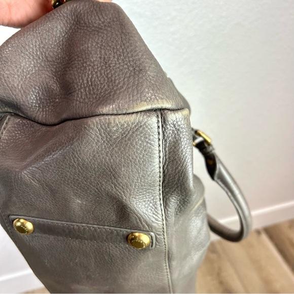 Marc Jacobs Original Baby Groove Leather Gray Purse - Picture 15 of 16